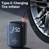 Car Tire Inflator Mini Air Compressor with LED Light Rechargeable Portable Electric Air Pump Motorcycle Bicycle Tire Air Filling Pump