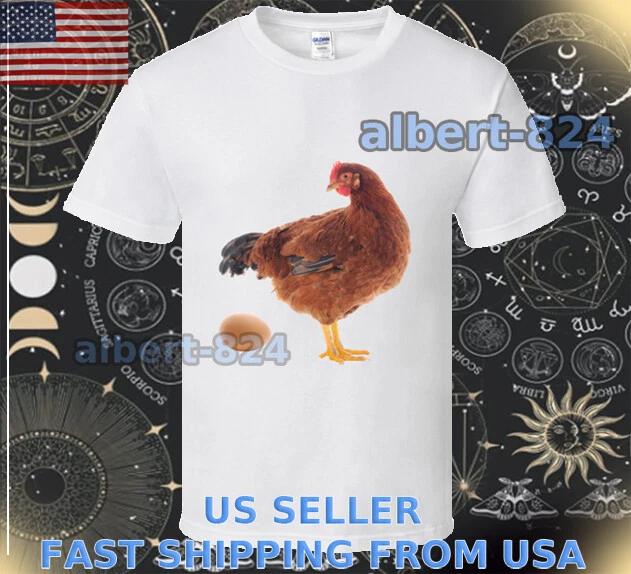 

NEW SHIRT CHICKEN LAYING EGG LOGO T shirt FUNNY AMERICAN SIZE S TO 5XL L