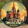 Moscow Kremlin St Basil Cathedral Metal Tin Sign Waterproof Wall Art Home Decor Plaque