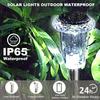 Solar Powered Stainless Steel Garden Lights Waterproof Outdoor Pathway Lighting Auto On/Off Landscape Yard Decor Solar Power
