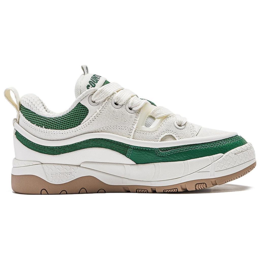 Li Ning CF Yuh 3.5 Dirty Bag Comfortable And Breathable Abrasion Resistant Low top Casual Shoes Women's Mist White AGCT332-1