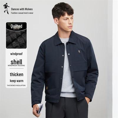 Men's Padded Workwear Style Windproof Jacket
