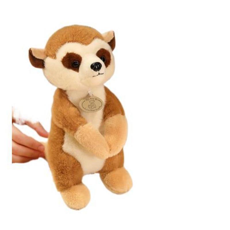 

Fox Monkey Cartoon Mongoose Doll Plush Toy Skunk Doll 25cm коричневий