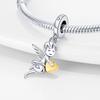 Copperangel Series Guardian Angel Cross Safety Chain Charms Beads For Women Diy Original Bracelet Necklace Jewelry Gift