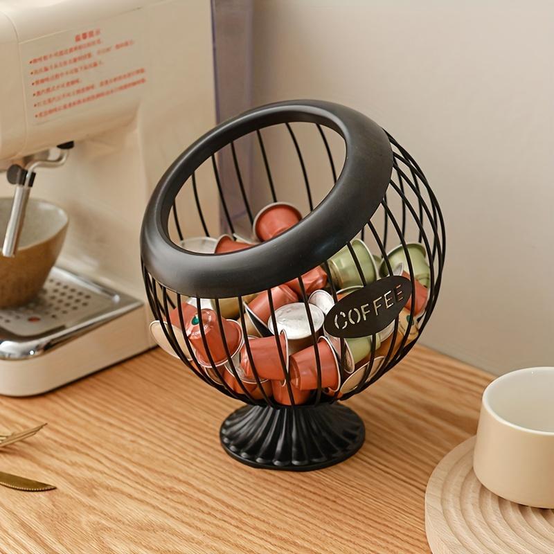 

1 шт. Кованая железная корзина для фруктов, Скандинавский стиль, Можно мыть непосредственно, Подходит для гостиной, кухни, спальни, Креативные поделки Heightened Slanted Fruit Basket чёрный