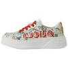 GUCCI Chunky B Soave Amore Cookies Shoes Leather Low top Stylish Skateboarding Shoes Women's Mint Green 710977 AAANZ 3936
