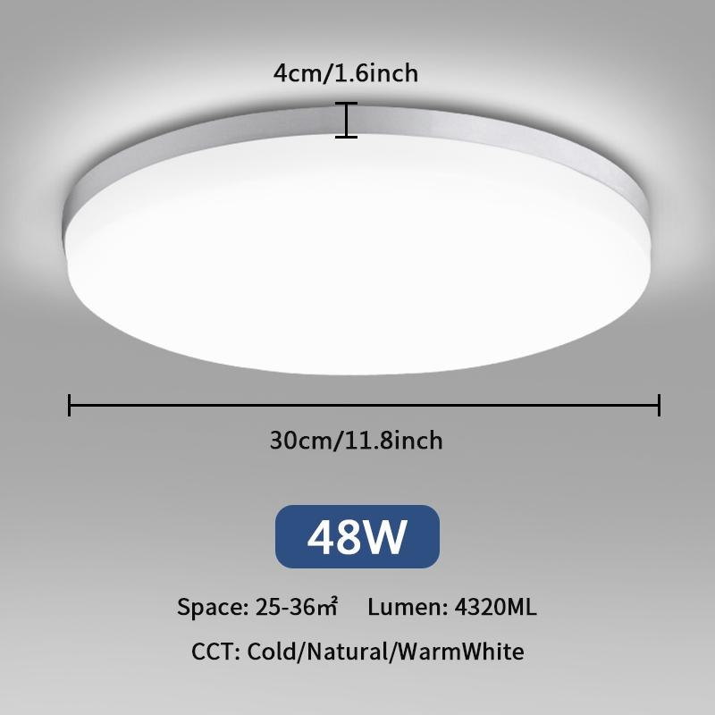 

Квадратный светодиодный потолочный светильник 18 Вт 24 Вт 36 Вт 48 Вт потолочные светильники для спальни светильник светодиодный панельный светильник для гостиной кухни фойе Natural White