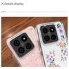 For Xiaomi 14T 13T Pro Poco F6 X6 Pro X5 Redmi 14C Note 14 Pro 13 12 11 Cover Floral Print Soft Silicone Clear Slim Shockproof Protection Phone Case
