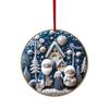 American Christmas Ornaments: Snowman, Elk, and Christmas Tree Decorations
