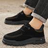 Men Casual Shoes Hiking Outdoor Men Flat Shoes Non-slip Platform Men Genuine Leather Shoe Band Comfortable Hiking Shoes