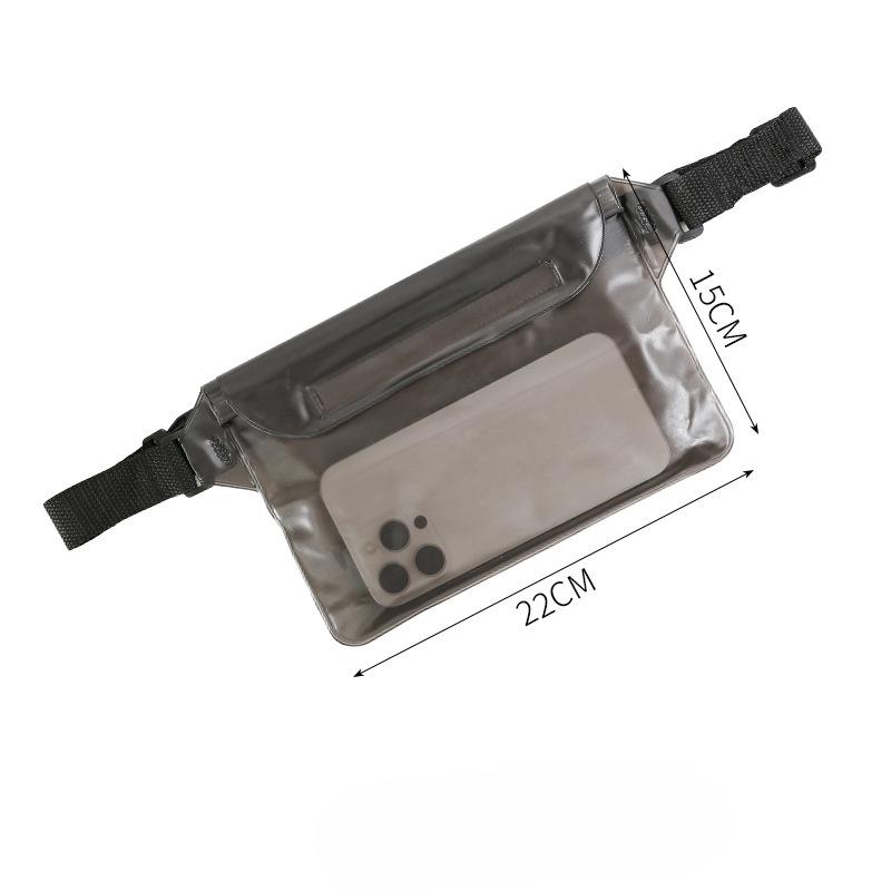 Waterproof Swimming Bag Large Waterproof Waist Pack Mobile Phone Camera Waterproof Bag Outdoor Sports Portable Storage Transparent Bag