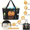 Large Capacity Mesh Beach Tote Bag for Swimming, Shower, Fitness & Travel, Foldable Grocery Zipper Bag, Summer Beach Essential