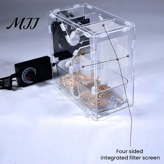 Manual Grain Cleaning Assistant Bird Seeds Cleaner, Adjustable Speed Winnower Machine, Transparent Acrylic Blower Shell Efficient Separation Tool for