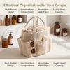 Internal Compartments Large Beach Tote Bag Multi-level Zoning Mesh Shower Bag  Travel