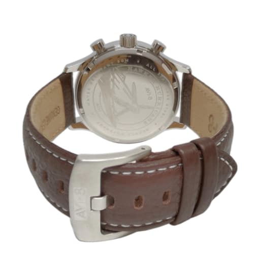 AVI-8 Hawker Hurricane Classic Chronograph Men's Watch, 43.5mm - Stainless Steel Case, Tachymeter Scale & Date Display, Mineral Crystal, 5 ATM Water R