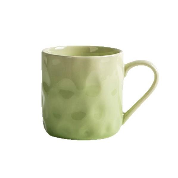 Gradient Ceramic Mug for Girls - Anti-Scald Underglaze Design, Perfect for Coffee or Breakfast