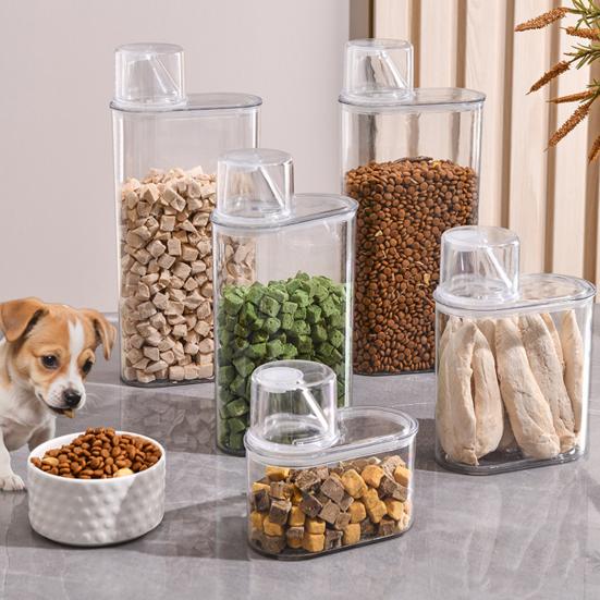 Versiegelter Lebensmittelaufbewahrungsbehälter Transparenter luftdichter Getreidebehälter Aufbewahrungsbehälter mit Ausgießer für Reis Bohnen Mehl Snacks Küche