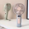 Portable USB Rechargeable Handheld Fan: 120 Speeds, Dual-Use, Compact Digital Display