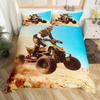 Cool Motorcycle Rider Duvet Cover Set,Extreme Sport Autocycle Comforter Cover With Pillowcase Graffiti Microfiber Quilt Cover