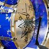Drum Set for Children +3 Years with Drums, Bass Drum, Cymbal, Pedal and Drumsticks Star Theme Design 65x22x57 cm Blue