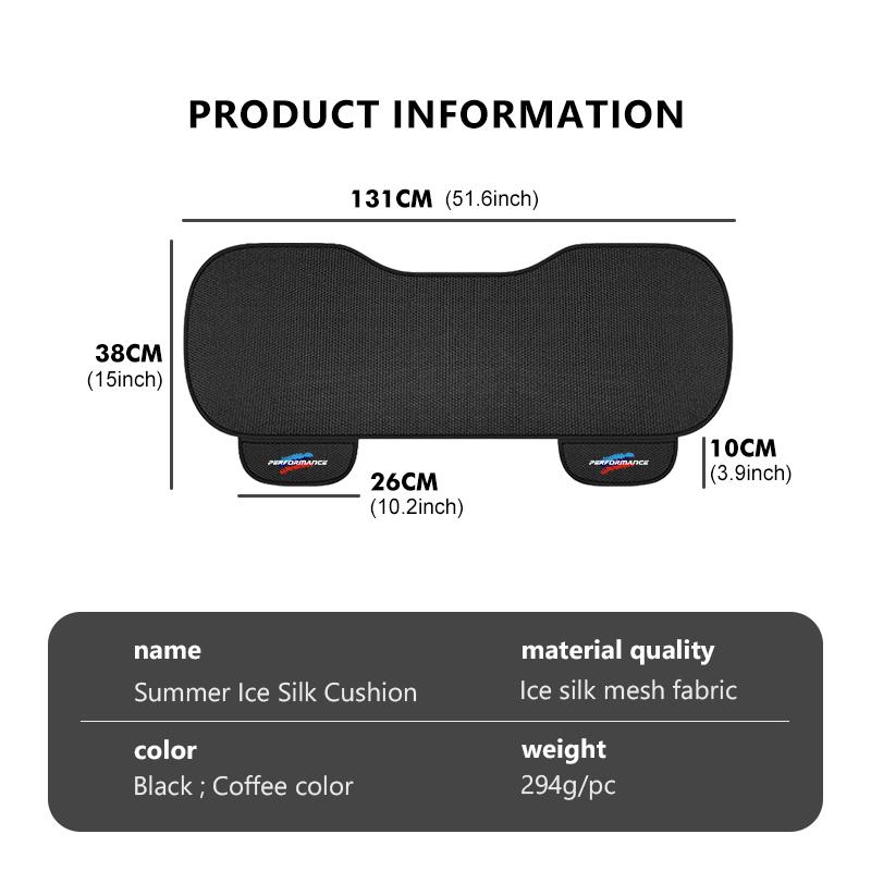 For BMW Breathable Cooling Summer Car Seat Cover Mat Phone Storage M F10 F20 F30 F40 F15 F25 F26 F31 F49 E62 E83 E84
