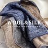 70% Wool 30% Real Silk Scarf For Women Bandana Square Scarves Kerchief Elegant Fashion Summer Beach High Quality Hijab Foulard