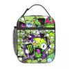 Gir Invader Zim Anime Insulated Lunch Bag for Kids School Cooler Thermal Food Box Tote Portable Lunch Boxes Container