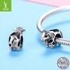 Yinziyun Original Cute Cow 925 Sterling Silver Beaded Bracelet