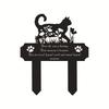 Animal Wrought Iron Floor Silhouette for Outdoor Courtyard and Lawn Decoration