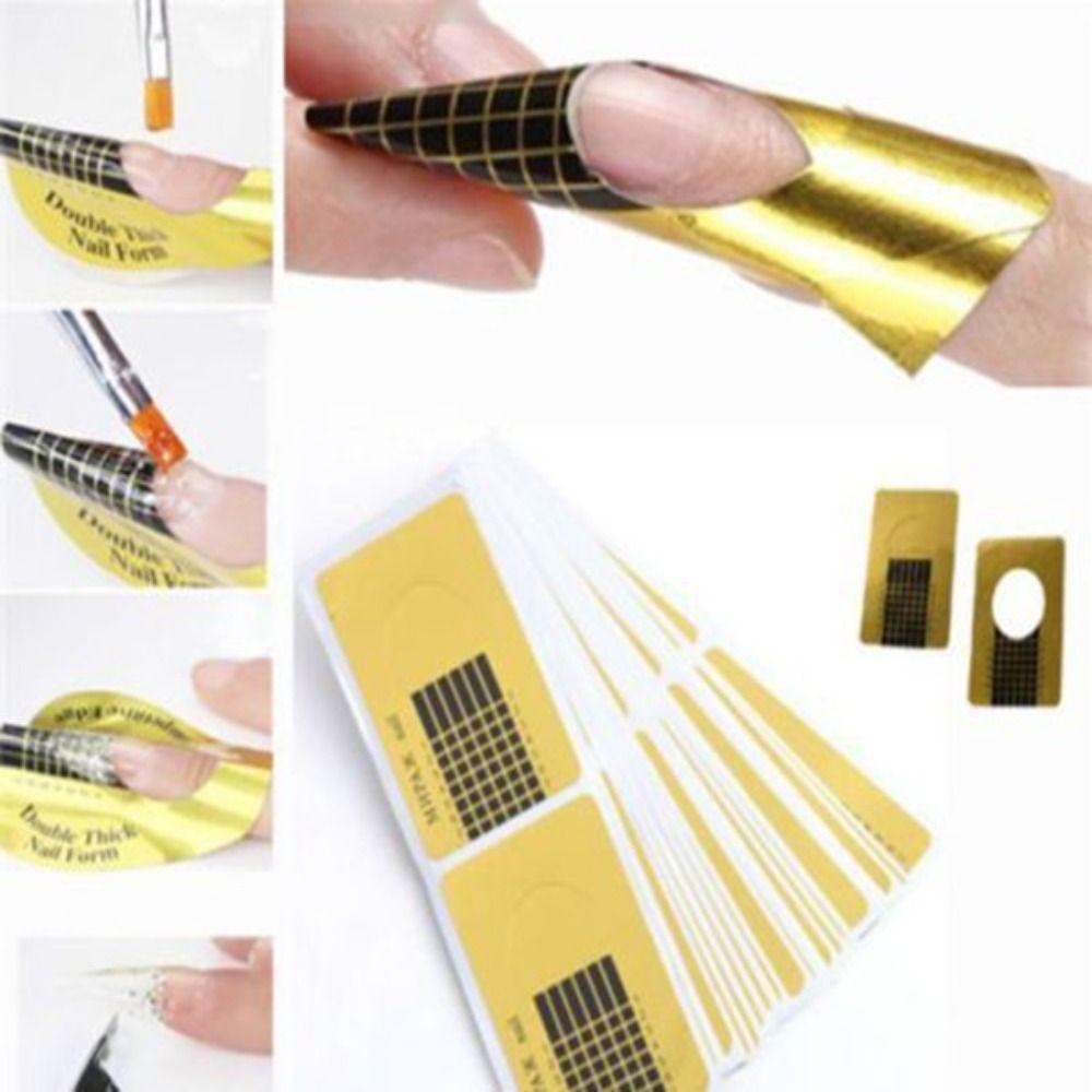 

DIY Nail Extension Stickers Self-Adhesive Tip Sculpting Guide Fashion Nail Forms Women
