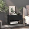 Wall-mounted Bedside Table - Maison Exclusive - Black - Engineered Wood - 46 X 29.5 X 30 Cm