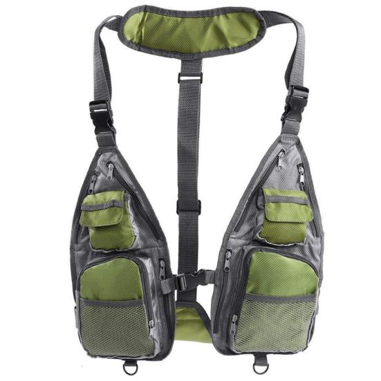 

Спортивные аксессуары MUQZI, высококачественный жилет для рыбалки, мягкий, легкий, удобный зелёный/серый