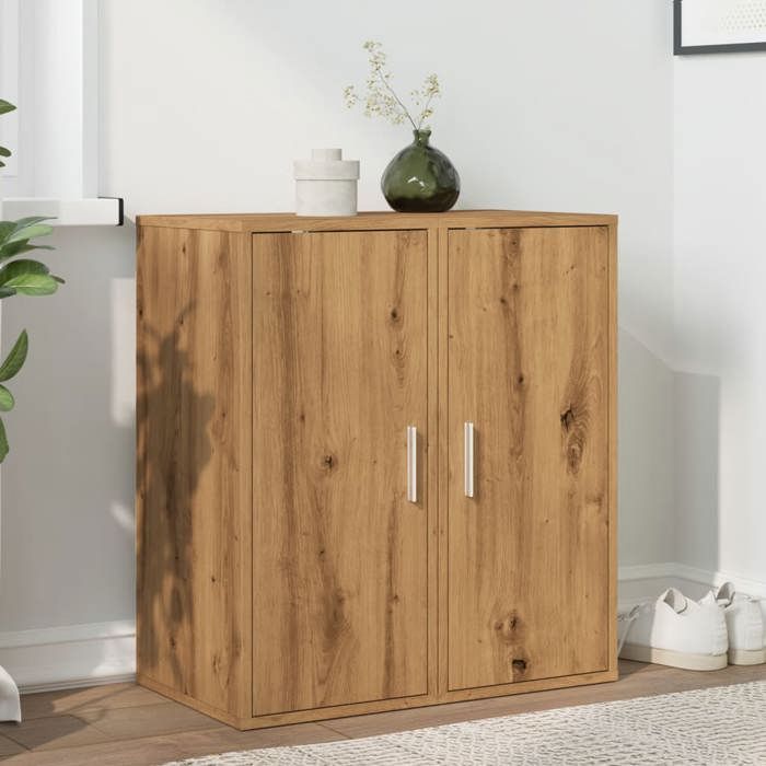 VidaXL Shoe Cabinets 2 Pcs Artisan Oak Engineered Wood, Shoe Storage Cabinet, Rack 856707