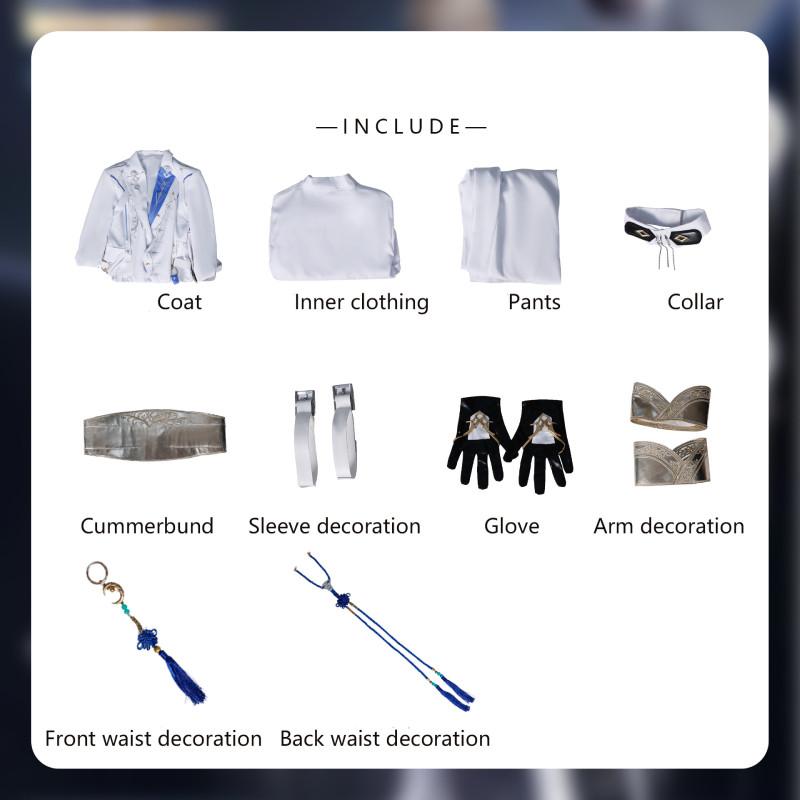 

Love And Deepspace Xavier Cosplay Costume For Anime Fans With Character Accessories For Game Role Play 3XL