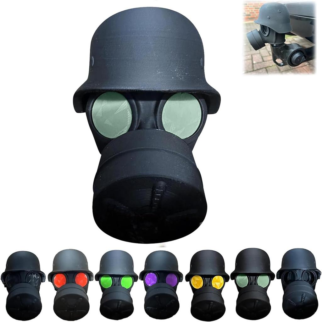 1 szt. Osłona na hak holowniczy, Zabawna maska gazowa, Osłona haka holowniczego w kształcie kasku, Osłona haka holowniczego do listwy samochodu z hakiem holowniczym, Plastikowa osłona haka holowniczego