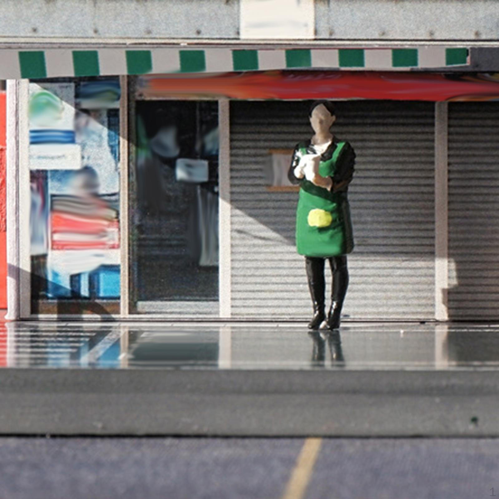 

1/64 Scale Miniature Figure Trains Architectural Model Salesgirl Photography Prop Painted Small