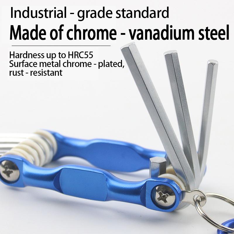 Multifunctional Portable Folding Hex Wrench 8 In 1 Hand Tool Hex Key Screwdriver Set - Suitable for Home Quality Hand Tool BS001
