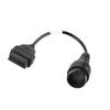 Durable OBD2 Adapter Black Diagnostic Cable Adapter Cable for Iveco Truck Professional Use