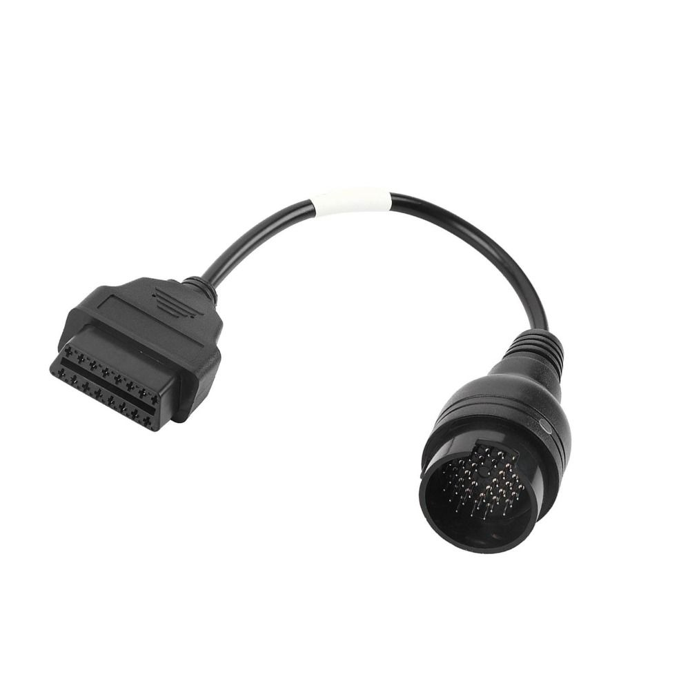 Durable OBD2 Adapter Black Diagnostic Cable Adapter Cable for Iveco Truck Professional Use