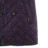 LAVENHAM Made In England Quilted Coat 38 Purple Filling Into Cotton Women Used