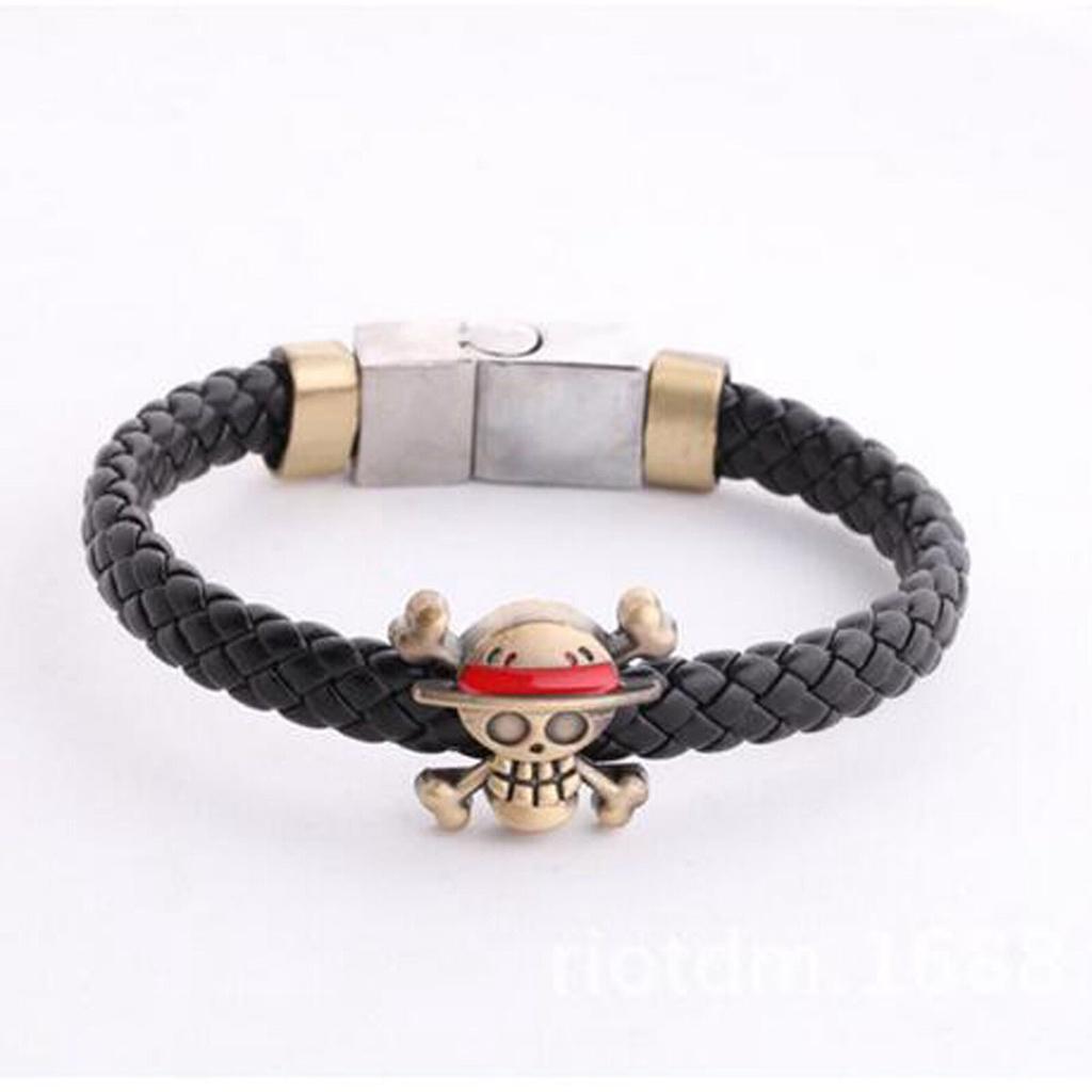 Anime Cosplay New One Piece Luffys Straw Hat Metal Necklacebracelet Pendant