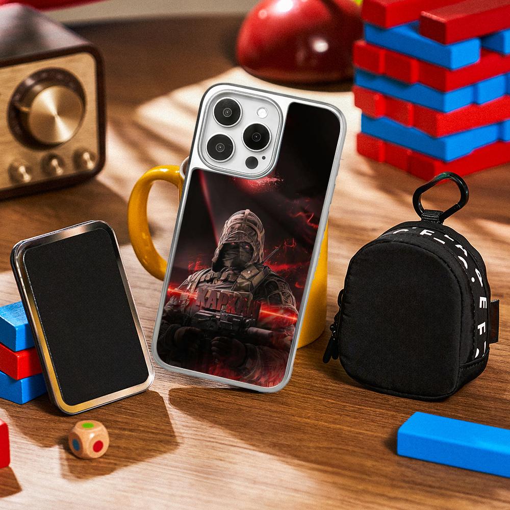 

Rainbows Sieges 6 hot game poster Phone Case for iPhone 16 15 14 13 12 11 Pro Max Sheepskin Silver-edged protective case iPhone15Pro