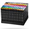 RAGI Alcohol Markers 168 Double-sided Felt-tip Pens, Dual Tip, Professional Artistic Drawing Set