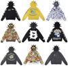Glo Gang Cartoon Rhinestone Zip Hoodie, Terry Cloth Jacket for Men & Women