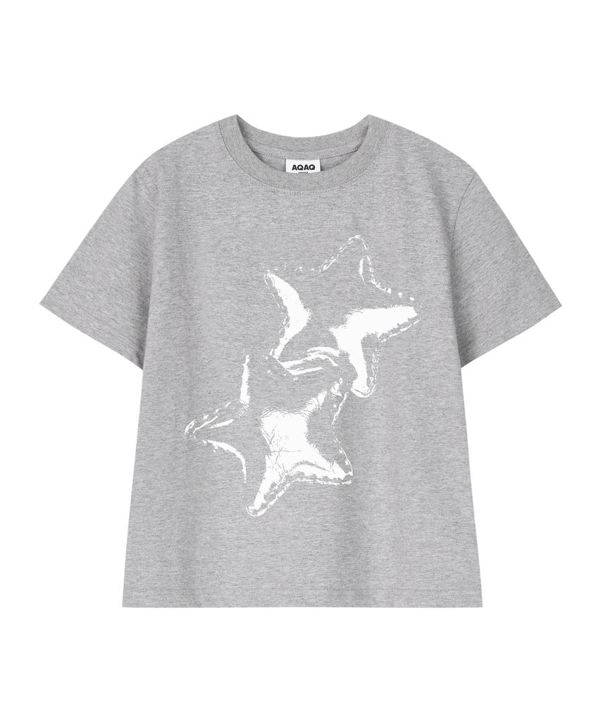 Eikyueikyuhauseukeulleob Twin Star T-Shirt [Melange Grey]
