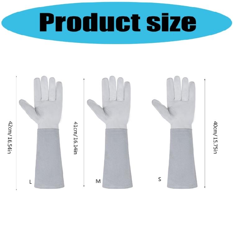 Flexible Grip Gardening Gloves Abrasion Resistant Leather Long Cuffs For Precise Handling And Protection