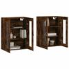 VidaXL Armoires murales 2 pcs chêne fumé bois d'ingénierie 3197918