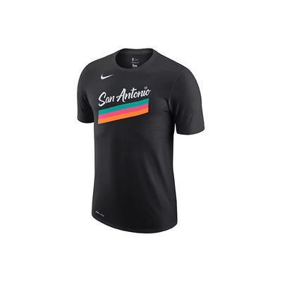 NBA Dri-FIT CE Logo San Antonio Spurs Grafisch Basketbal T-shirt Heren Tops Zwart CT9846-010