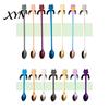 Coffee Cup Stirrer 304 Stainless Steel Spoon, Hanging Cat Spoon for Mugs Tall Cups, Long Short Handle Tea Stirring Ideal Desserts & Ice Cream