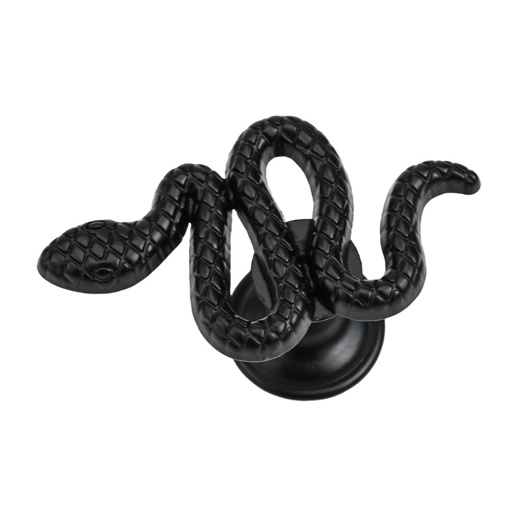 1x Snake Shape Zinc Alloy Furniture Handle Door Cabinets Knobs For Children Room Kitchen Cupboard Drawer Door Pull Handle